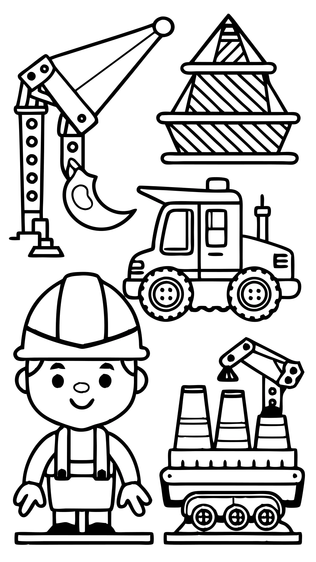 coloring pages construction